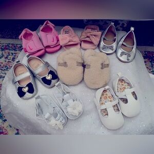 Baby Shoes Lot of (7) Seven 0-3 /3-6mo